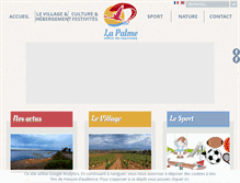 Tablet Screenshot of lapalme-tourisme.com